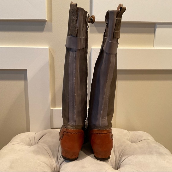 Kelsi Dagger Jayna 8 1/2 leather gray boot - Picture 7 of 7